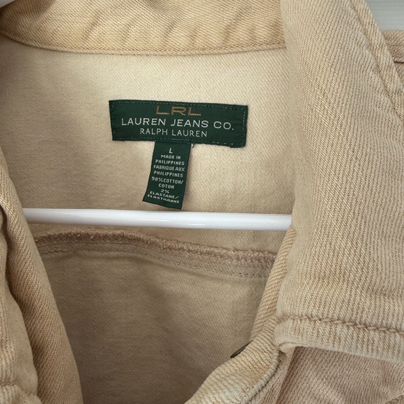 Vintage Polo Ralph Lauren tan denim jacket - Picture 2 of 6